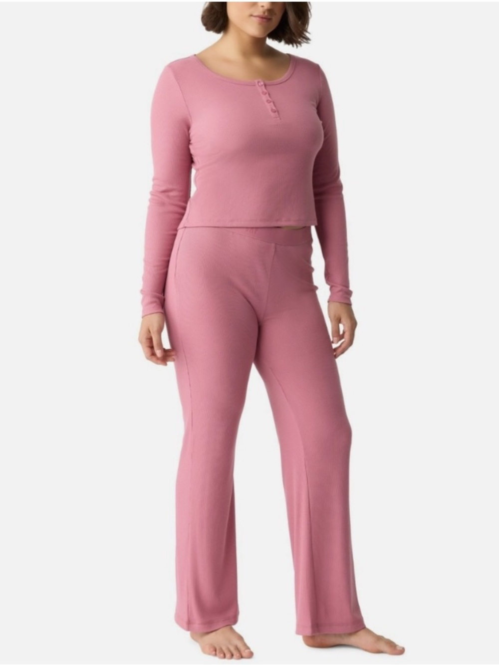 GAPBody Women's Long-Sleeve Rib Pajama Set